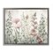 Stupell Industries Blush Wildflower Sprigs Framed Floater Canvas Wall Art Design by Sasha